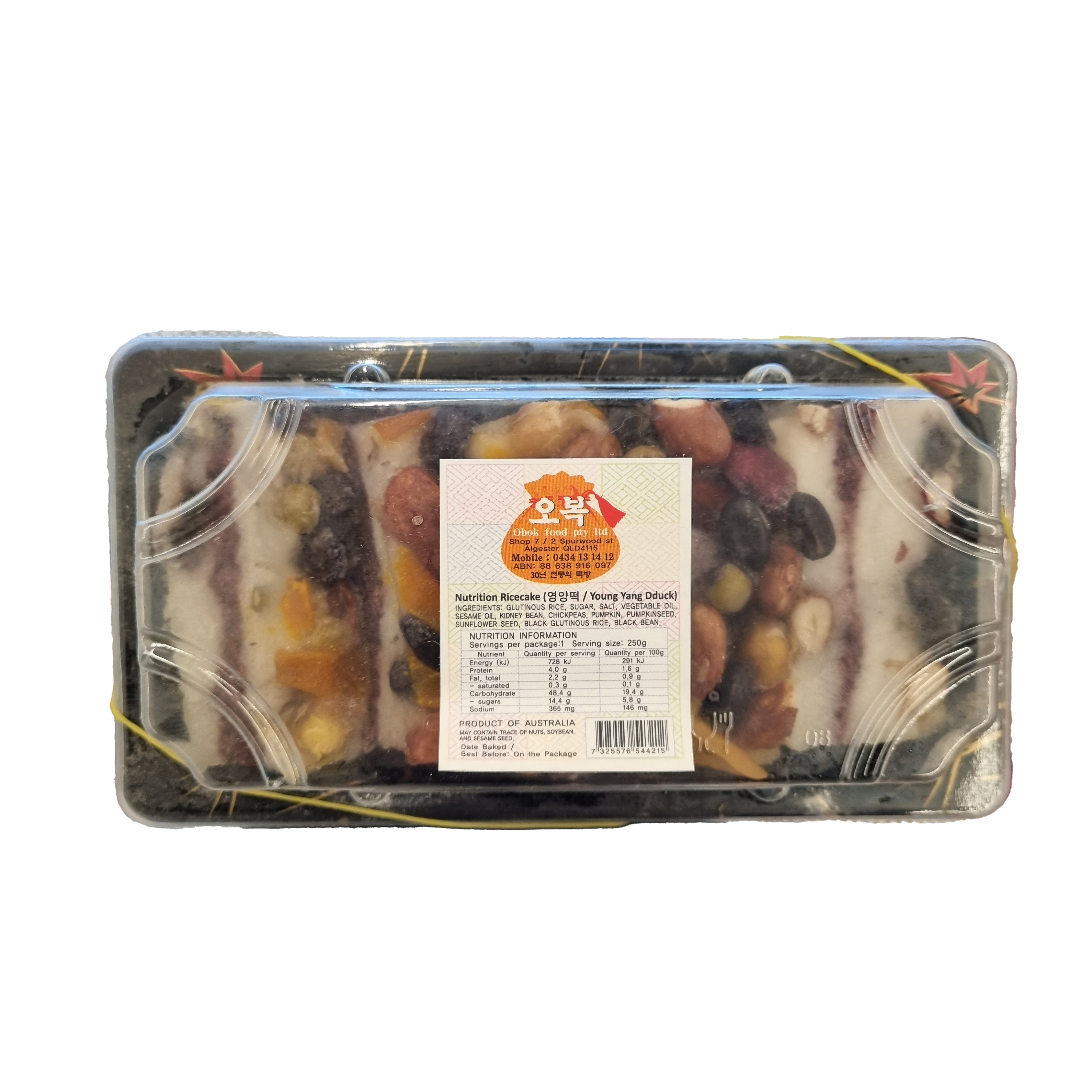 OBOK Nutrition ricecake 영양떡 250g